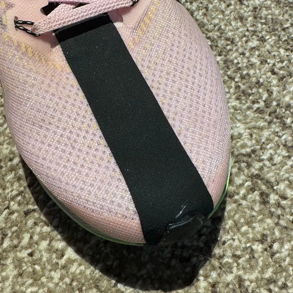 Nike Pegasus 35 Women's Athletic Shoes in Pink/Black/Lime - Size 10 - Picture 7 of 7